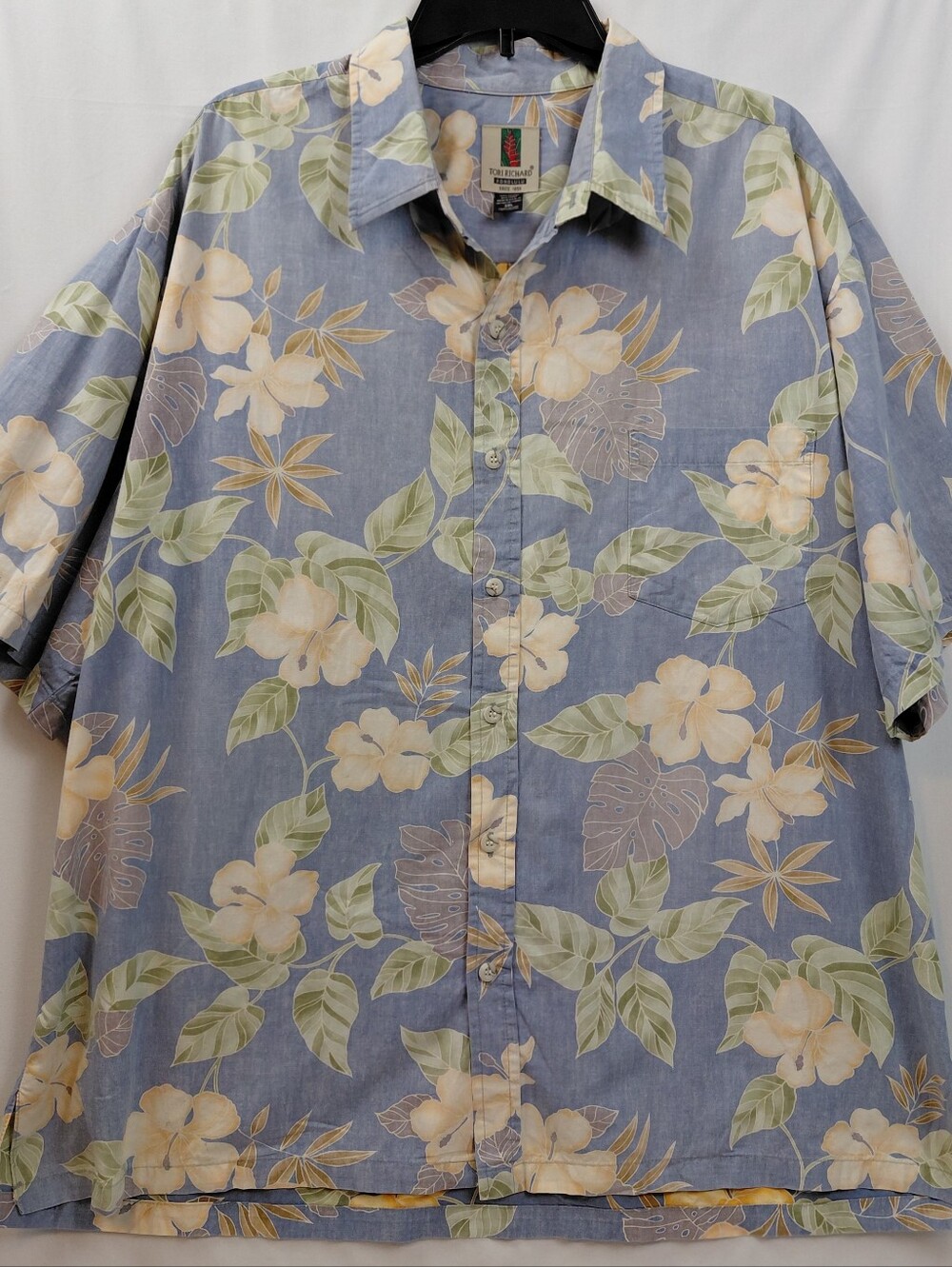 Tori Richard Hawaiian Shirt Men's Size 3XL 100% Cotton Made In USA